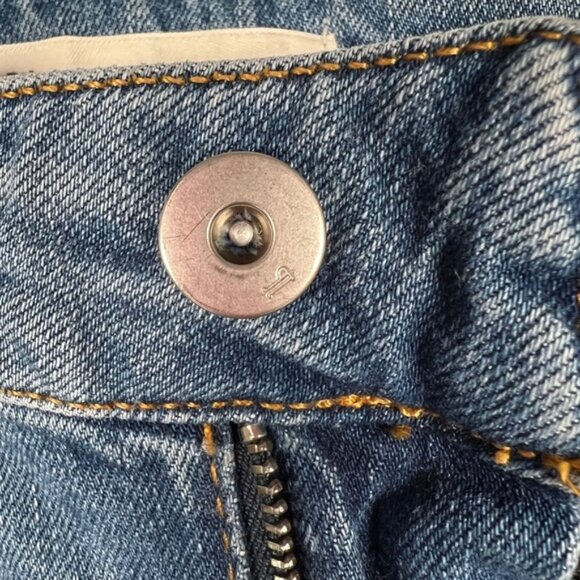 Anthropologie Pilcro and The Letterpress Tuxedo Stripe Raw Hem Jeans 27 - Picture 13 of 15